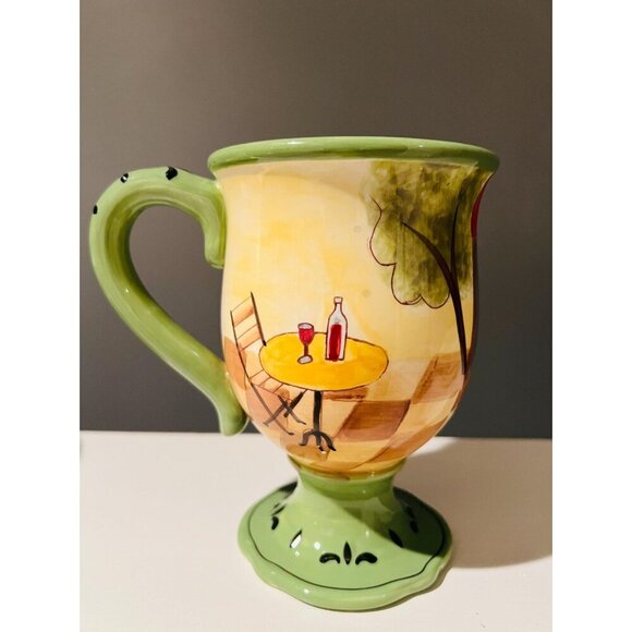 French Cafe Ceramic Mug Bowl Plate Jennifer Brinley| ITEMS SOLD SEPARATELY - Picture 4 of 10